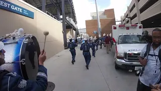 ODU Marching Band - Guest Bass Drum POV - 11/5/22