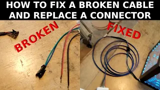 DIY - Fixing And Solder A Broken LED Connector And Cable