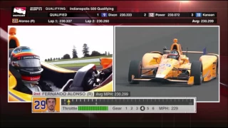 2017 Indianapolis 500 - Fernando Alonso Qualifying