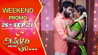 ANBE VAA Weekend Promo | 26th Sep 2021  | Virat | Delna Davis | Saregama TV Shows Tamil