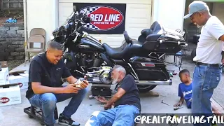 Do it Yourself Oil, Primary, and Transmission Fluid Change on your Harley-Davidson Motorcycle.