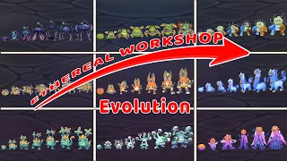 Growing Up Journey All Monsters on Ethereal Workshop Full Song Wave 1,2,3,4 | MSM EVOLUSION