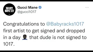 Gucci Mane Disses Baby Racks on His New Song “Letter To Takeoff”