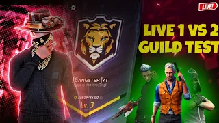 free fire guild test live in hard players || #freefirelive #live #viral #fflive