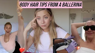 body hair tips from a ballerina