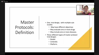 Advanced trial designs: Master protocol trials - Metabolism-based Therapies for Epilepsy Workshop