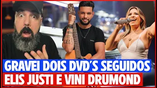 GRAVEI DOIS DVD's SEGUIDOS VINI DRUMOND E ELIS JUSTI