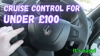 How To Fit Cruise Control To Your Diy Campervan