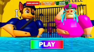 WATER NIGHTMARE MODE! PAW PATROL BARRY'S PRISON RUN! Scary OBBY Walkthrough FULL GAME #roblox #obby