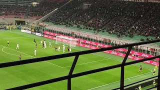 Milan-Torino 1:0 gol visto dalla tribuna