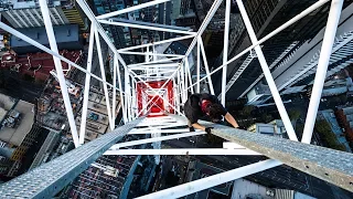 INCREDIBLE CRANE CLIMB IN MELBOURNE, AUSTRALIA