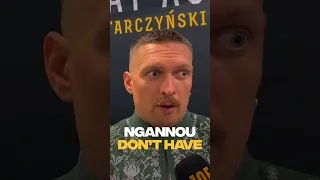 Oleksandr Usyk on Tyson Fury vs Francis Ngannou #boxing