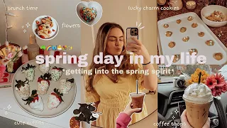 GETTING INTO THE SPRING SPIRIT 2024🌷🐣 SPRING DAY IN THE LIFE VLOG *decor, cleaning, baking & more*