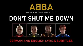 ABBA - Don't shut me down ♫ German & English Lyrics Subtitles ♫