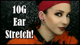 10g Ear Stretch | Stretching my 3rd Lobe Piercing