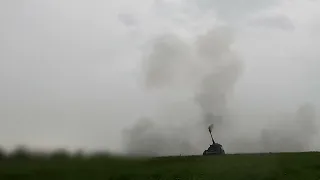 German 155mm self-propelled howitzers blast Russian targets in Ukraine