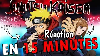 Réaction résumé in minute jujutsu kaisen en 15 min de Re Take