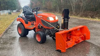 Removing SnowBlower on a Kubota Tractor