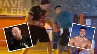 FURY VS FURY! 🔥 Brothers Tyson Fury and Tommy Fury do not hold back in body sparring session!
