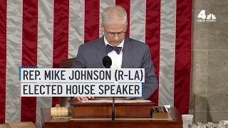 Republican Rep. Mike Johnson of Louisiana was elected speaker of the House of Representatives | NBC