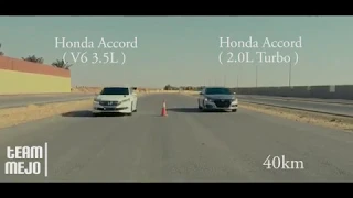 اكورد تيربو ضد اكورد سته سلندر | Accord V6 VS Accord Turbo