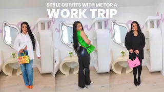 Styling outfits for a work trip! Pack with me! | jasmeannnn