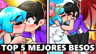 TOP 5 MEJORES BESOS DE SRTACATANA Y SRJUANCHO EN MINECRAFT 😱❤️ SrtaCatana MINECRAFT RolePlay