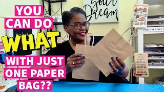 GRAB ANY PAPER BAG AND WATCH THE MAGIC HAPPEN!! quick and simple TUTORIAL