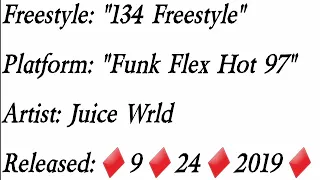 Juice Wrld - 134 Freestyle (Lyrics)*EXPLICIT