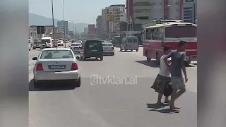 Trafik i rënduar në zonën mes Durrës-Tiranë gjatë sezonit të verës - (4 Gusht 2008)