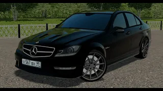 шашки под музыку на c63 AMG в City Car Driving под музыку