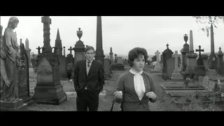 Billy Liar (1963) by John Schlesinger, Billy courts Barbara in a Yorkshire graveyard (!)