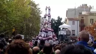 MINYONS DE TERRASSA. 3 de 10 amb folre i manilles. 2016-11-20.