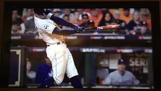 George Springer ties up game 8-8 world series game 5 29/10/17