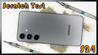 Samsung Galaxy S24 Sand Gravel & Mohs Scratch & Durability Test