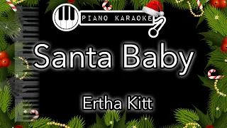 Santa Baby - Eartha Kitt (and other various artists) - Piano Karaoke Instrumental