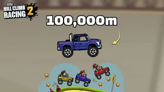 😱 I REACHED the 100,000 LIMIT! END THE MAP? - Hill Climb Racing 2