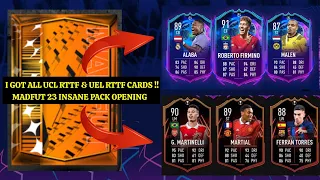 100% collection!!! MadFut 23 insane pack opening UCL & UEL RTTF Cards