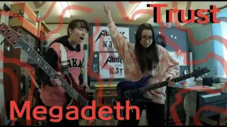 Megadeth - Trust - guitar + bass cover #メガデス