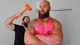 WWE Superstar BRAUN STROWMAN gets *MONSTER HAMMER* Adjustment