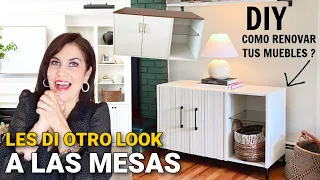 DIY COMO TRANSFORMAR TUS MUEBLES ! LES DI OTRO LOOK MODERNO A LAS MESAS-CONSOLAS | Furniture HACKS