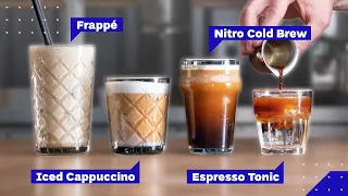 All Iced Coffee Drinks Explained: Cold Brew vs Iced Latte vs Frappe and more!