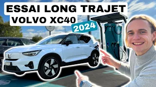 Volvo XC40 Recharge propulsion (2024): bien meilleur qu'avant? Essai sur long trajet !