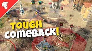 Company of Heroes 3 - TOUGH COMEBACK! - US Forces Gameplay - 4vs4 Multiplayer - No Commentary