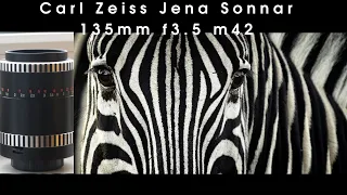 Обзор немецкого объектива Carl Zeiss Jena Sonnar 135mm f3.5 m42 / цены / фото / впечатления