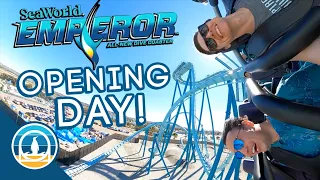 Emperor's GRAND OPENING! | Tidal Twister Re-Opens, Tons of Construction, & More! SeaWorld San Diego