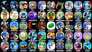 Stick War, Sonic Forces, Subway Surf, Plants vs Zombies 2, Rainbow Craft, Banana Survival Master...