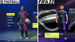 FIFA 22 VS Efootball 2022 | Gameplay Comparison