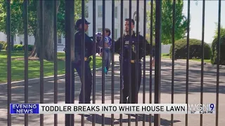 Littlest intruder: Toddler crawls through White House fence