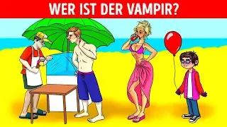 VAMPIRRÄTSEL UND "WAS BIN ICH" RÄTSEL! LUSTIGE QUIZFRAGEN MIT ANTWORTEN